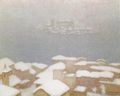 Neve sul lago d'Orta - 1969 - 65 x80